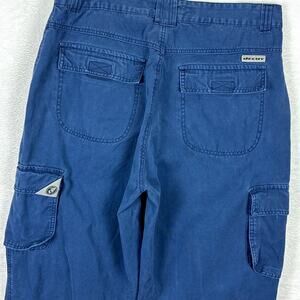 VTG 90s Decoy Cargo Pants Mens 36x33 (35x32) Blue Baggy Wide Leg Skater Grunge